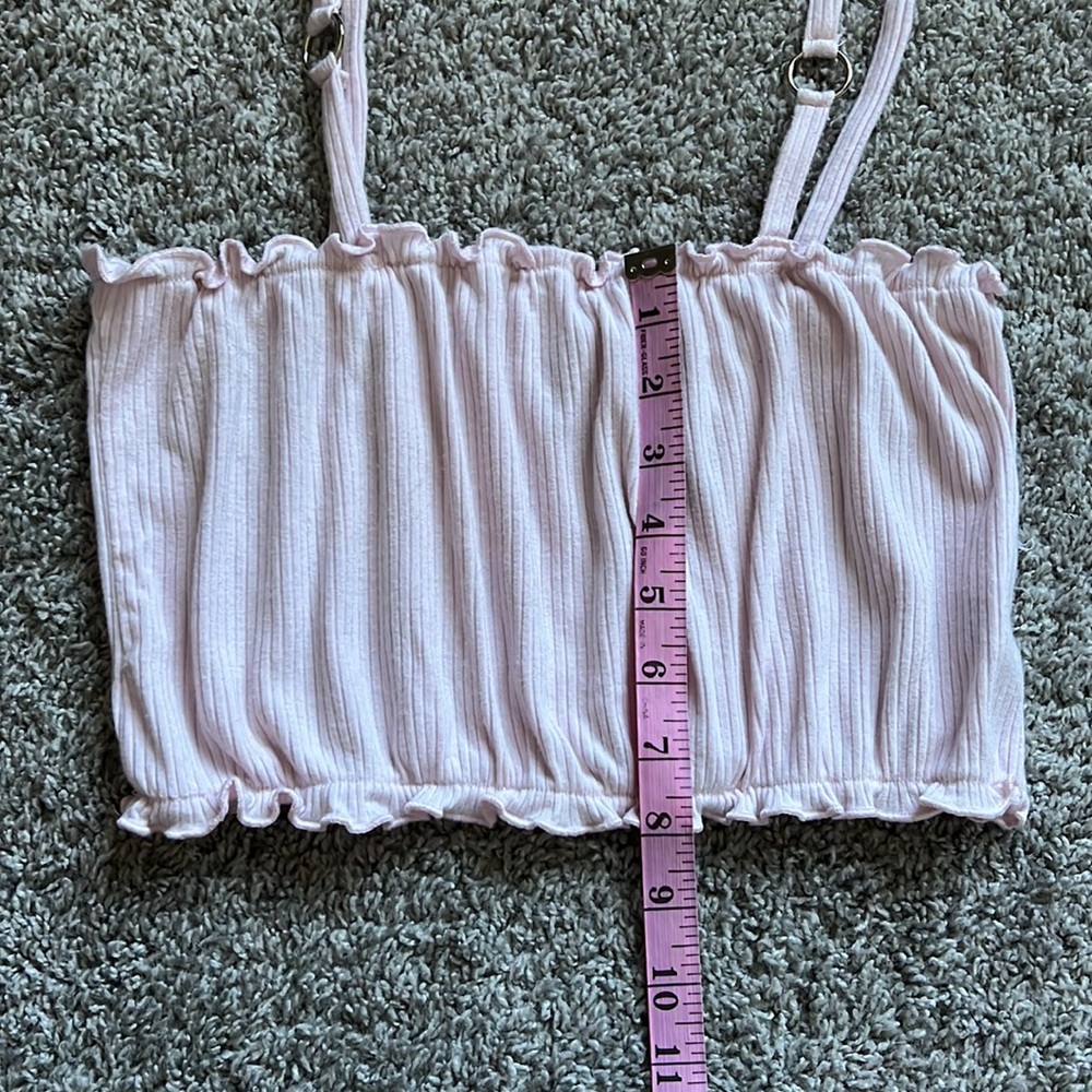 Emma & Sam Ribbed Crop Top - Picture 6 of 8